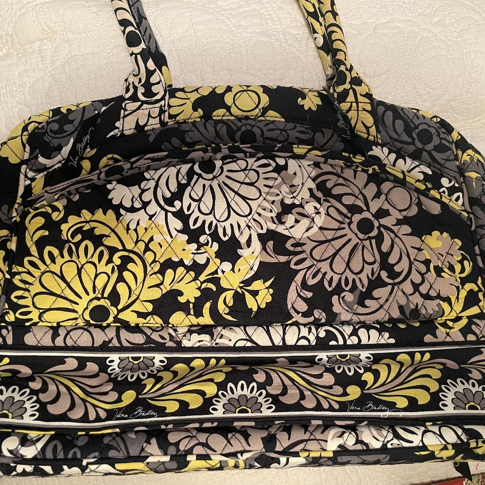 VERA BRADLEY Overnight Travel Bag Retired Baroque Carry On Laptop Bag Multi